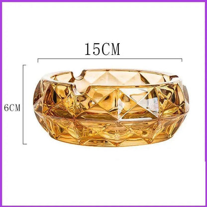 Luxury Crystal Glass Office Cigar Ashtray
