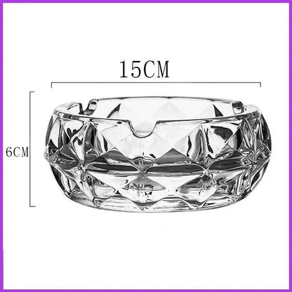 Luxury Crystal Glass Office Cigar Ashtray
