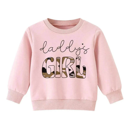 Two piece for girls Long Sleeve Sweater Camouflage Trousers Suit for girls