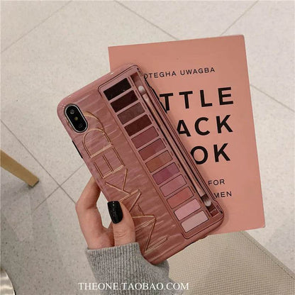 Eyeshadow Makeup-themed Silicone  iPhone Case women