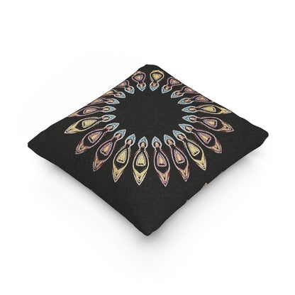 Geometric Pattern Woven Pillow | Decorative Throw Cushion