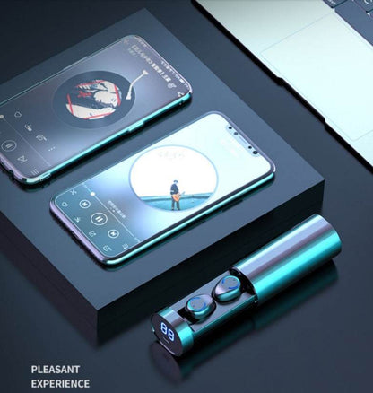 Wireless Bluetooth In-ear Headphone 9D Panoramic Sound Earphone  Earbuds