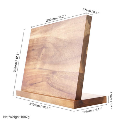 Magnetic Wooden Knife Holder – Modern Kitchen Wall-Mounted Knife Storage Rack