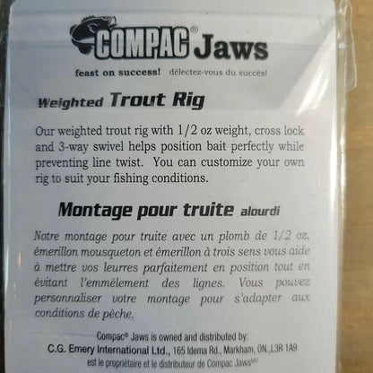 🍁COMPAC Weighted Trout Rig 1/2oz
