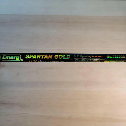 🍁Emery Spartan Gold 5'6" Spinning Boat Rod 20-50lb 2-5oz Lures