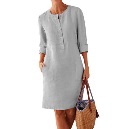 Women’s Clothing Dress – Streetwear Ethnic Style Long Sleeve Dress
