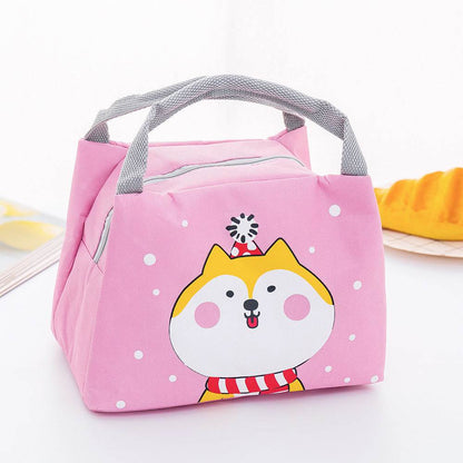 Cute Cartoon Lunch Bag – Insulated for Kids & Students