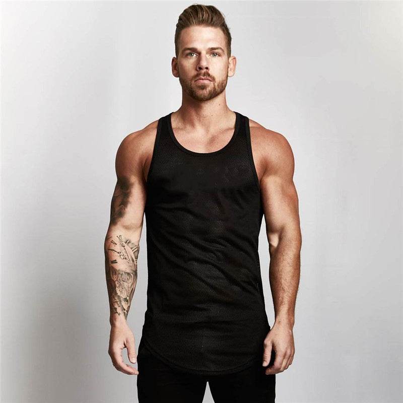 Gilet de sport sans manches Débardeur d'entraînement de fitness pour hommes