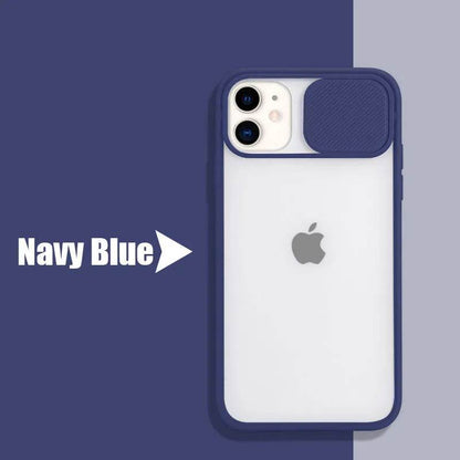 Frosted frame lens Silicone phone case