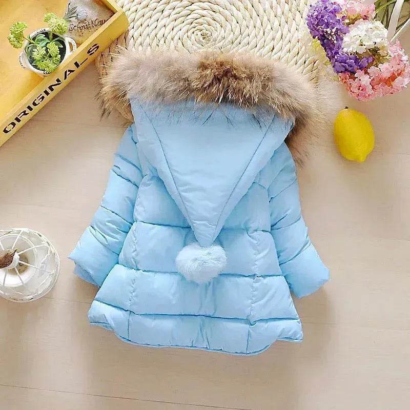 Manteau d'hiver à capuche pour bébé nouveau-né, manteau d'hiver pour tout-petit, parka pour bébé taille 5T, veste en fausse fourrure