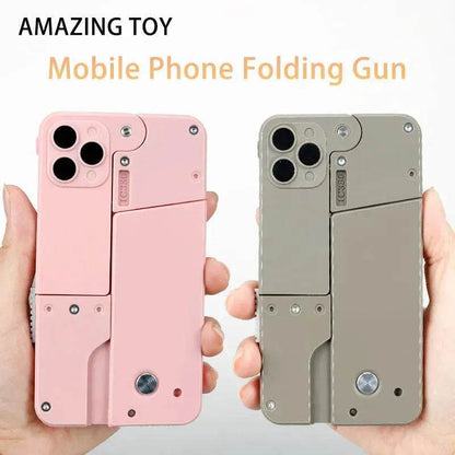 mobile phone shape folding soft bullet gun toy