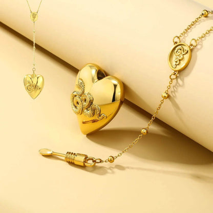 Collier détachable en or 18 carats avec motif serpent, chaîne de clavicule tendance, bijou commémoratif pour la Saint-Valentin