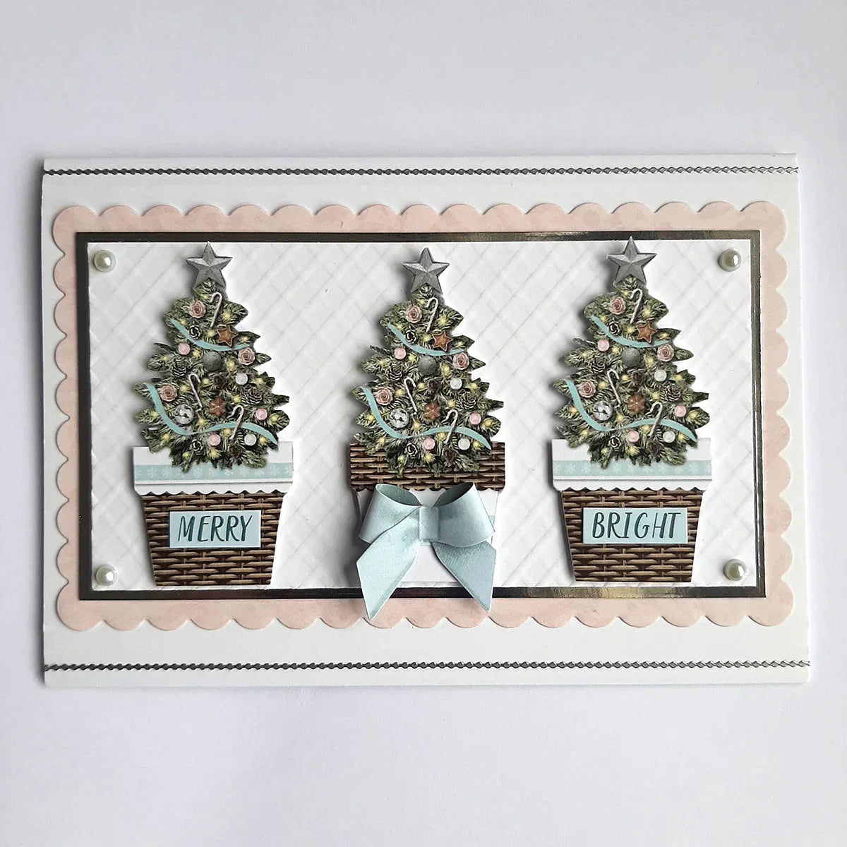 Christmas Flower Pots Card Making Kit