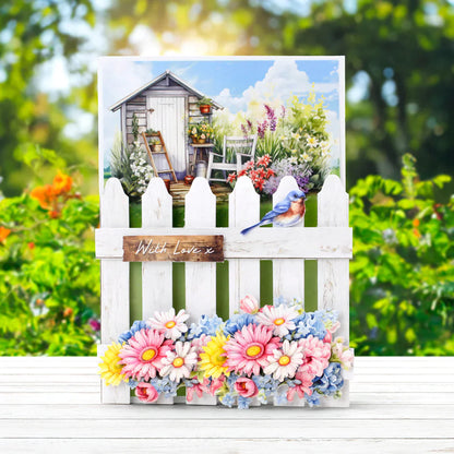 Pretty Petals Picket Fence, Card Making Kit
