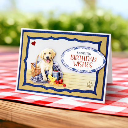 Picnic Pups Die Cut Topper & Decoupage Collection