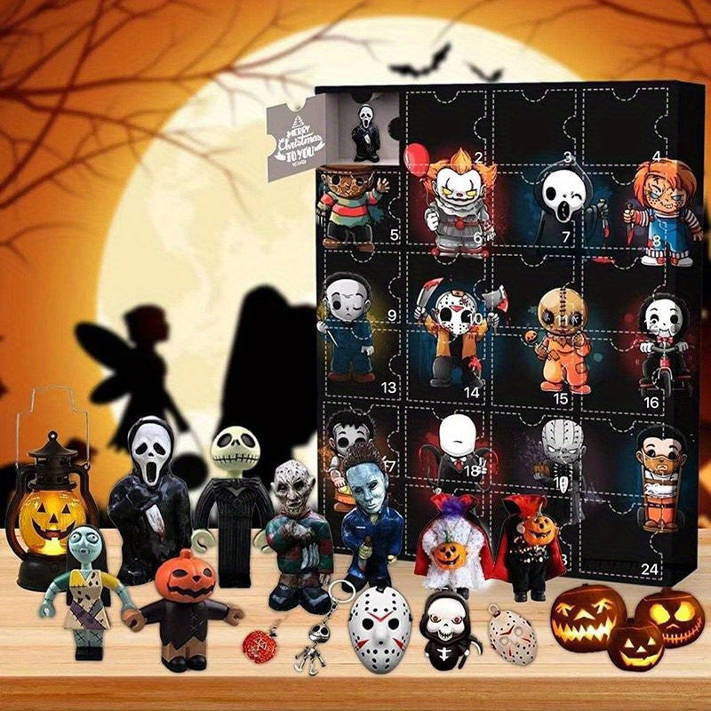 24pcs Disney Tim Burton's The Nightmare Before Christmas Collectible Mini Figures, Random Style Resin Ornaments, Stitch Anime Blind Box, Holiday Themed Character Decor, Ideal For Christmas, Halloween, Thanksgiving, Easter