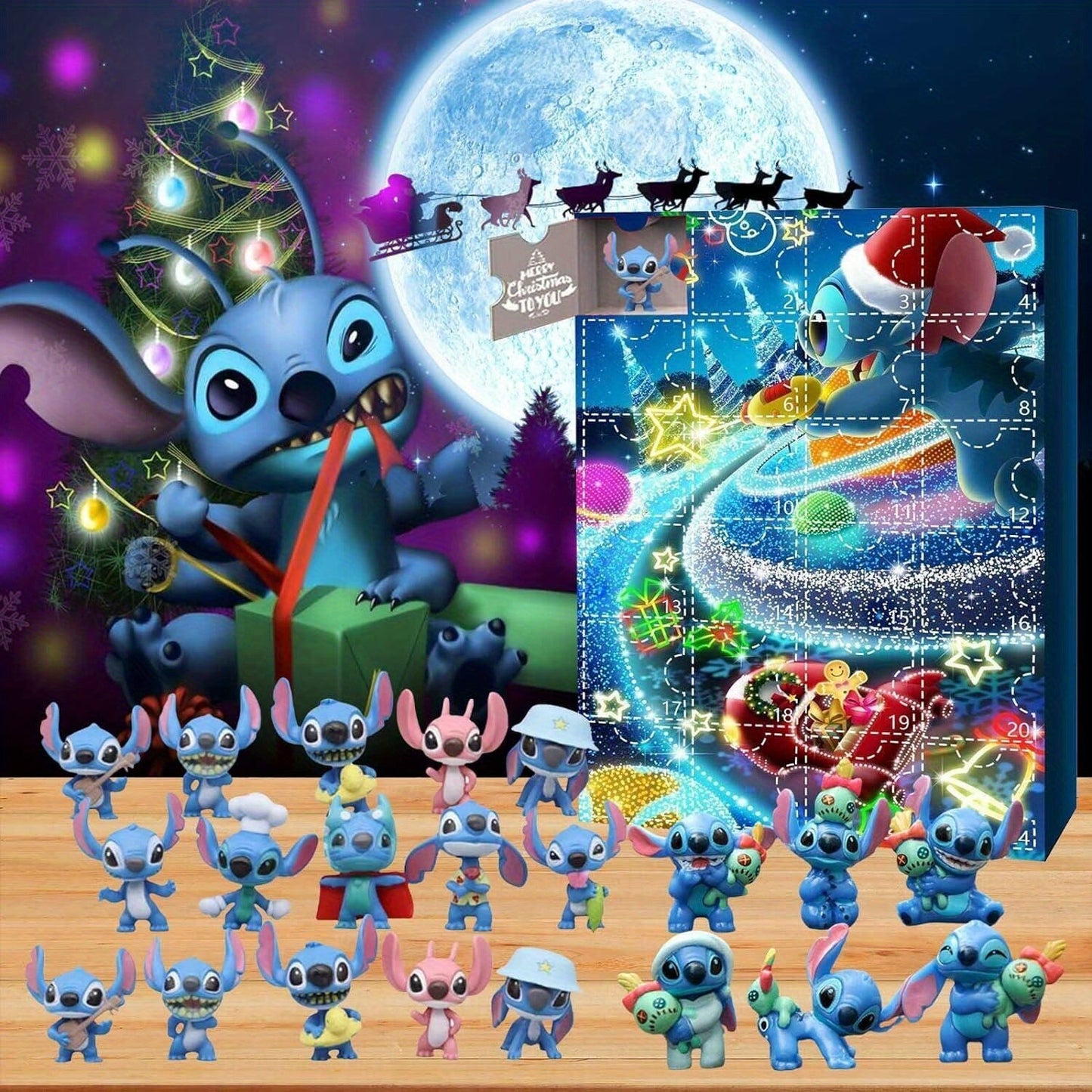 24pcs Disney Tim Burton's The Nightmare Before Christmas Collectible Mini Figures, Random Style Resin Ornaments, Stitch Anime Blind Box, Holiday Themed Character Decor, Ideal For Christmas, Halloween, Thanksgiving, Easter