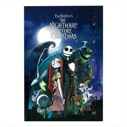 24pcs Disney Tim Burton's The Nightmare Before Christmas Collectible Mini Figures, Random Style Resin Ornaments, Stitch Anime Blind Box, Holiday Themed Character Decor, Ideal For Christmas, Halloween, Thanksgiving, Easter
