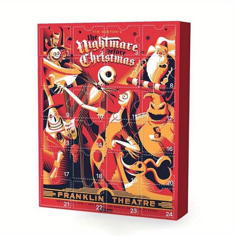 24pcs Disney Tim Burton's The Nightmare Before Christmas Collectible Mini Figures, Random Style Resin Ornaments, Stitch Anime Blind Box, Holiday Themed Character Decor, Ideal For Christmas, Halloween, Thanksgiving, Easter