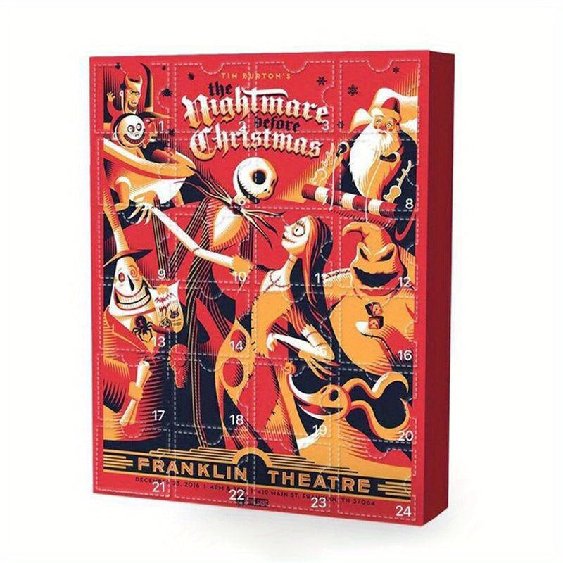 24pcs Disney Tim Burton's The Nightmare Before Christmas Collectible Mini Figures, Random Style Resin Ornaments, Stitch Anime Blind Box, Holiday Themed Character Decor, Ideal For Christmas, Halloween, Thanksgiving, Easter