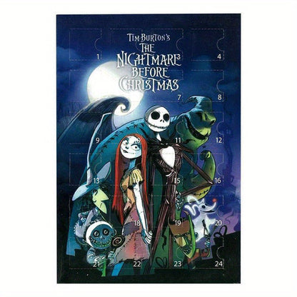 24pcs Disney Tim Burton's The Nightmare Before Christmas Collectible Mini Figures, Random Style Resin Ornaments, Stitch Anime Blind Box, Holiday Themed Character Decor, Ideal For Christmas, Halloween, Thanksgiving, Easter