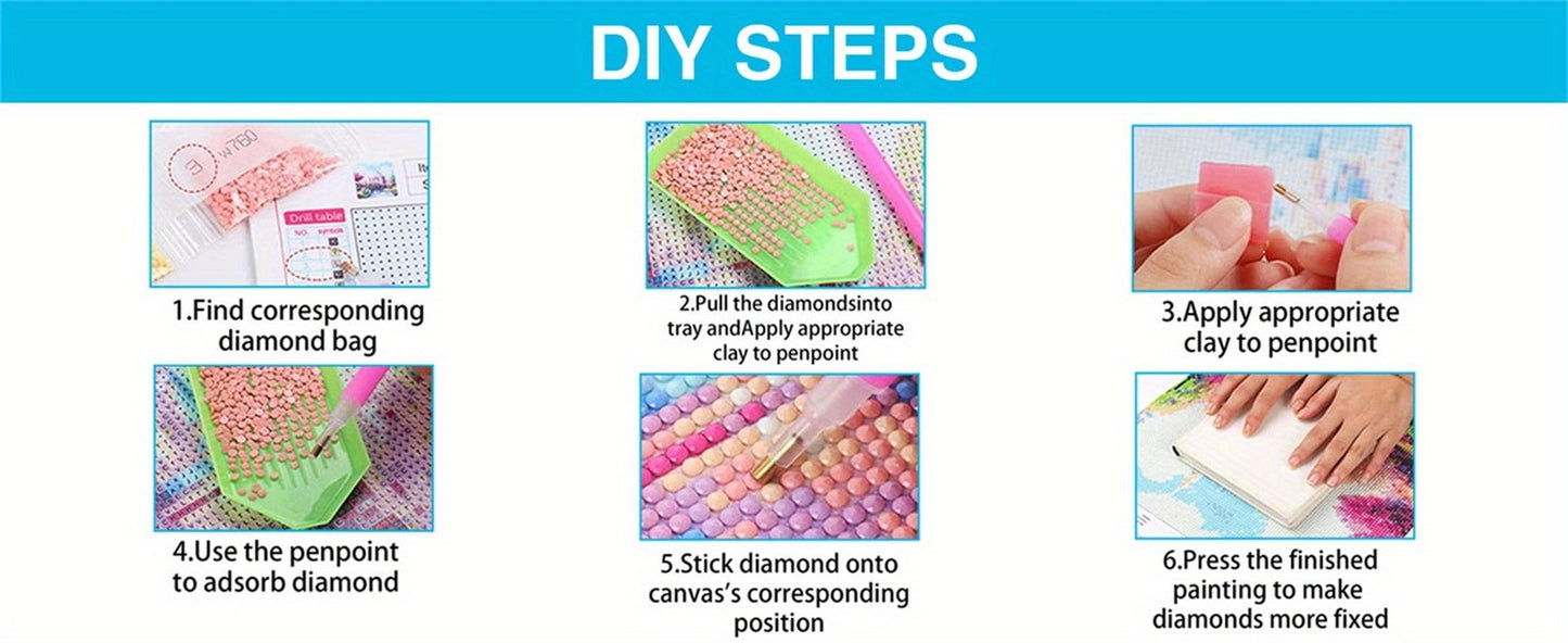 [Disney Authorized ] 1pc Aladdin's Divine Lamp 5D Diamond Painting Set, Diamond Art Round Drill DIY for Adult Wall Decoration 11.8 * 11.8 Inches (30 * 30cm)