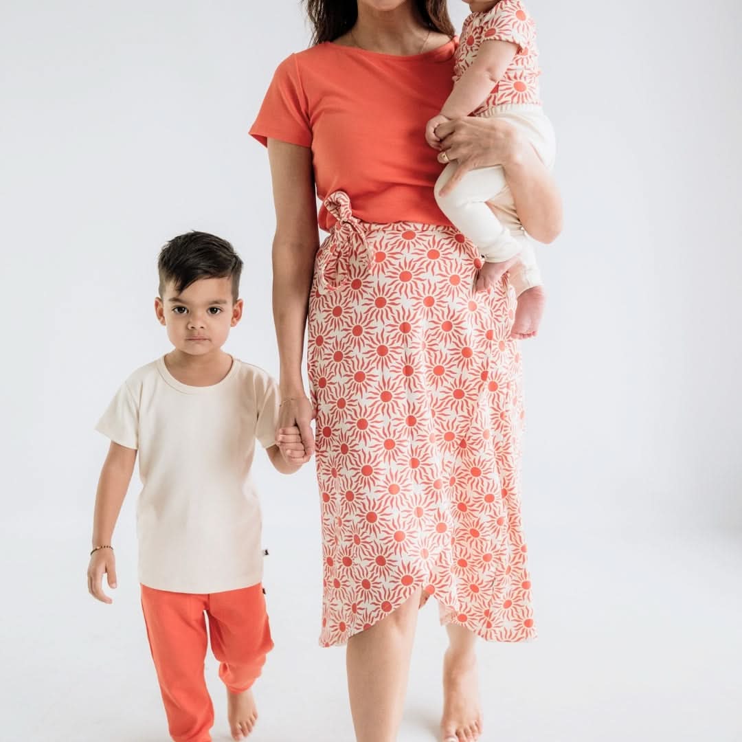 Baby/Kids' Bamboo T-Shirt | Tangerine Crush