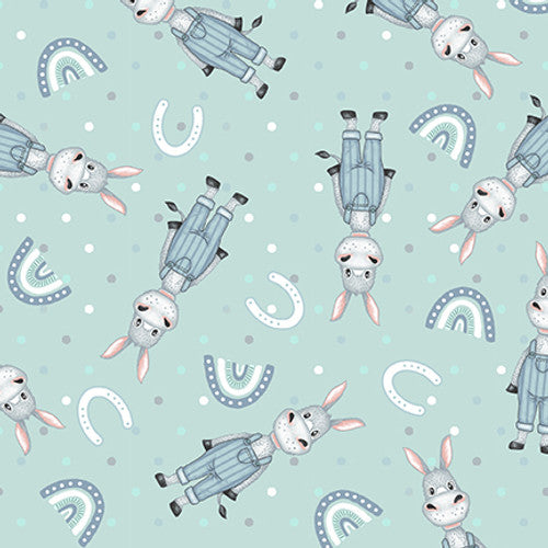 Boho Buddies - Lt. Teal Donkey - 1722-16