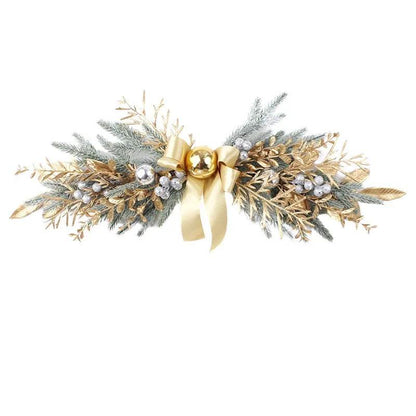 Golden Christmas Plastic Wire Garland Rattan Decorations