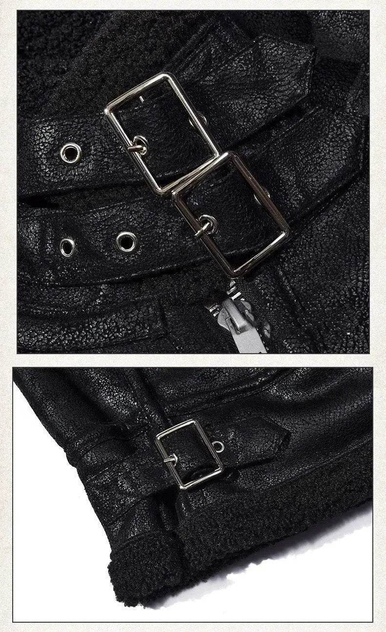 Veste-manteau en coton à boucle tout-en-un pour homme
