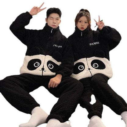 Fashion Casual Embossed Velvet Couple Pajamas