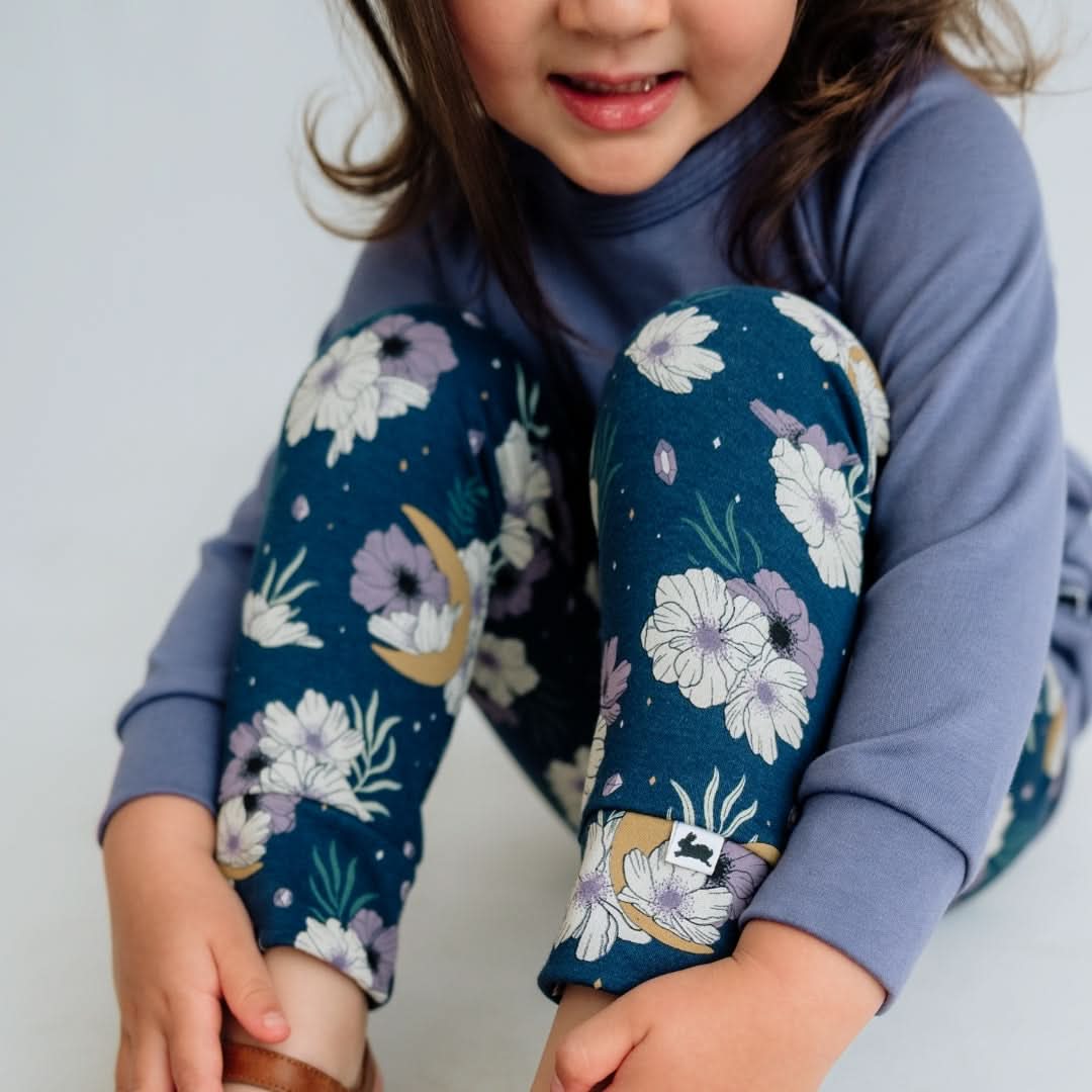 Kids' Bamboo Leggings | Celestial Floral