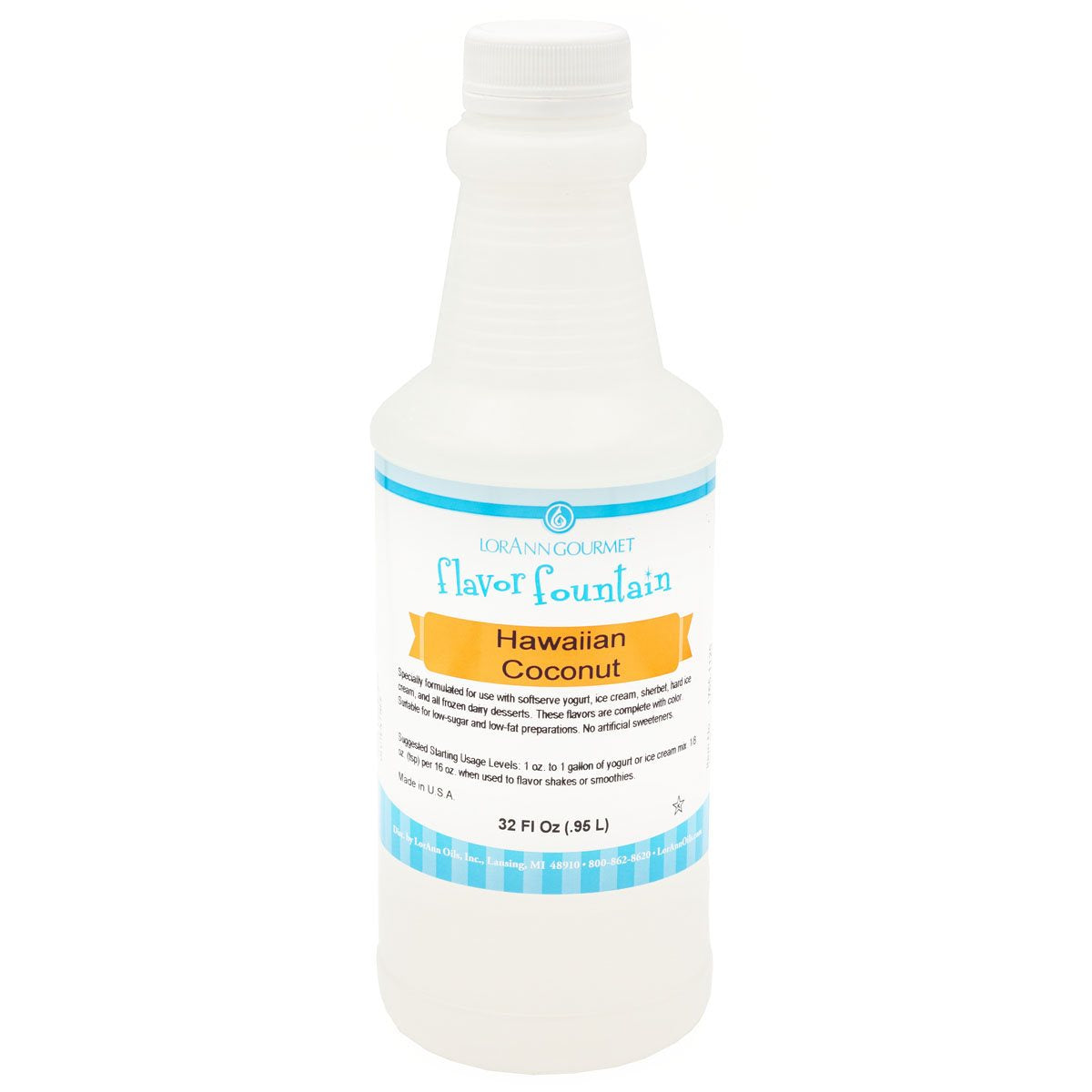 Hawaiian Coconut Flavor - 4 oz. - 32 oz. - Ice Cream and Beverage Flavors - LorAnn Oils - Canadian Distribution - Ships Free Within Canada on Orders Above CAD $199