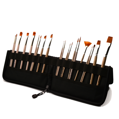 Comet - Golden Synthetic Short Handle Brush
