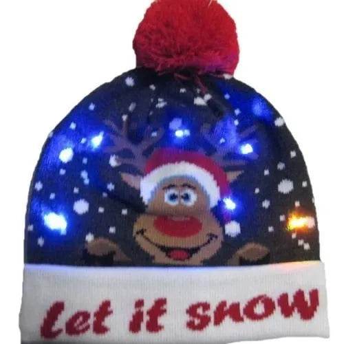 Bonnet de Noël lumineux à LED