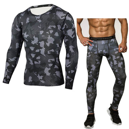 2pcs Camouflage Sport Fitness Workout Gym Outfit set