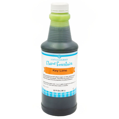 Key Lime Flavor Fountain - 4 oz. - 32 oz. - Ice Cream and Beverage Flavors - LorAnn Oils - Canadian Distribution - Ships Free Within Canada on Orders Above CAD $199