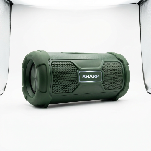 SHARP GX-BT490-GR Enceinte Bluetooth portable – Puissance de crête de 120 W, étanche IP67, verte