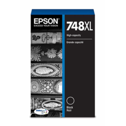 T748XL120 Cartouche d'encre noire haute capacité d'origine Epson 748