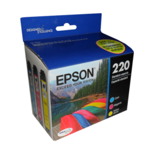 T220520S Cartouche d'encre couleur originale combo Epson 220 Durabrite Ultra