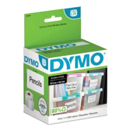 DYMO Authentic LW Multi-Purpose Labels, DYMO Labels for LabelWriter Printers, Great for FBA / FNSKU Barcodes, 1-1/4" x 2-1/4", 1 Roll of 1000