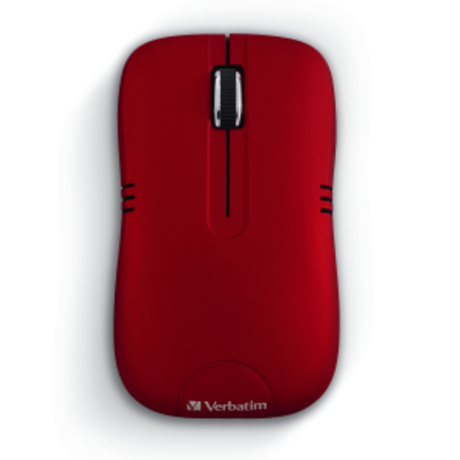 Verbatim Wireless Opt. Mouse, Commuter - Red