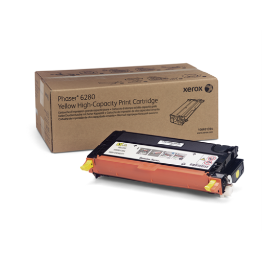 106R01394 Yellow High Capcity Print Cartridge, Phaser 6280