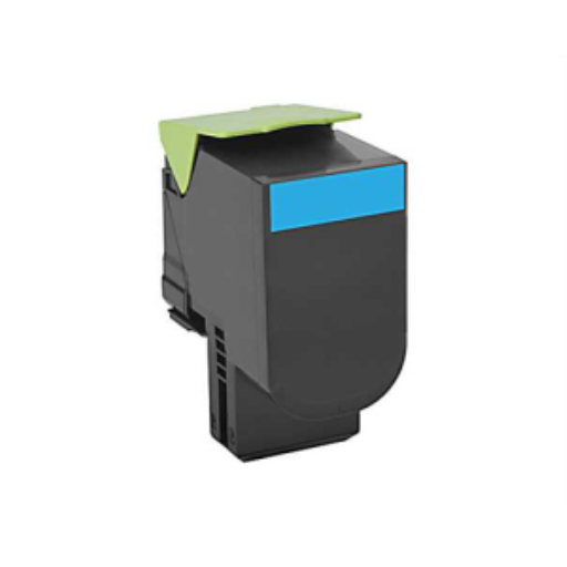 Lexmark CX310, 410, 510 Cyan 2K Toner Cartridge Part no.: 80C0S20
