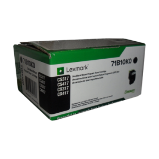 Cartouche de toner noire 3K du programme de retour Lexmark CS/CX317, 417, 517 Réf. : 71B10K0