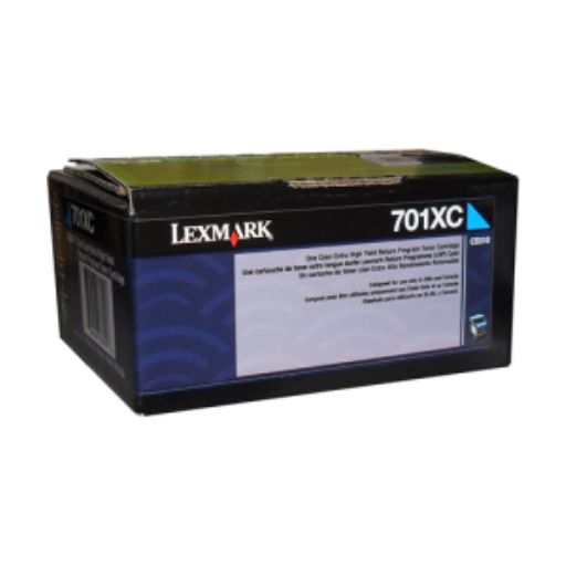 Cartouche de toner programme de retour cyan 4K pour Lexmark CS/CX510 Référence : 70C1XC0