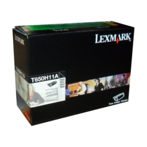 T650H11A Cartouche d'impression Lexmark T650, T/X652, 654, X651, 656, 658 du Programme de retour 25K