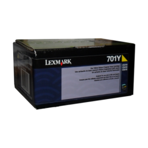 Cartouche de toner jaune 1K du programme de retour Lexmark CS/CX310,410,510