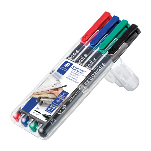 317-WP4 STAEDTLER-Mars Limited MARQUEUR LUMO.POINTE MOYENNE.PERM. BLISTER