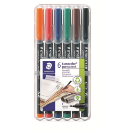 Stylo universel Lumocolor perm F 6 pcs